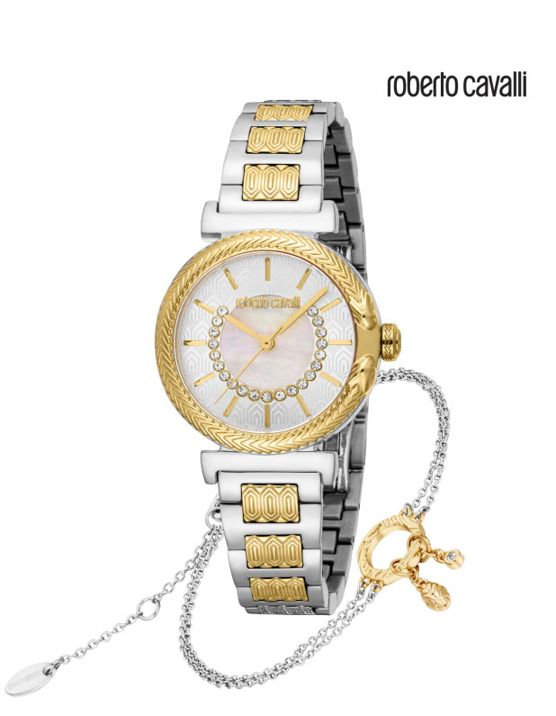 Roberto Cavalli Ladies Watch with Bracelet